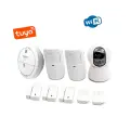 Wi-Fi IP камера-сигнализация Страж Аларм-Видео (8W) TUYA с 2-мя датчиками движения, 3-мя датчиком открытия окон/дверей и пожарным датчиком. Запись в о