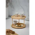 Подставка - органайзер для кухни вращающаяся из бамбука Mallony Bambu, 25 x 17.5 см