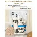 Indigo Индиго (Indigo) растительный наполнитель для кошачьего туалета Ориджинал без ароматизатора, 12л Арт.4630061030058