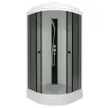 Душевая кабина Triton Грэй-Вайт 90х90, низкий акриловый поддон, тропический душ