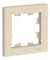 Рамка электроустановочная Systeme Electric (Schneider Electric) AtlasDesign, 1 пост, Бежевый, ATN000201, 15 шт.