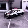 Машинка KAIDO HOUSE Mini Gt 1/64 KHMG120 Nissan Skyline GTR R34 Kaido Works V2 AERO Japan Police Die-cast Alloy Car Model Collection Gift