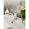 Смеситель однорычажный с поворотным изливом для раковины Vieir V333512-F белый