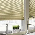 Жалюзи Эскар, горизонтальные, алюминиевые, 60x160 см, золотистые