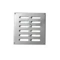 Решетка вентиляционная регулируемая 600х600мм, металлическая из оцинкованной стали, хром