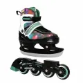 Раздвижные роликовые коньки Alpha Caprice (со сменными лезвиями) Cosmic Star Black размер S (29-32)