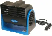 Вентилятор HX-301 16см (6) 12V (9/13W) диммер, безлопастной, black/blue MITCHELL