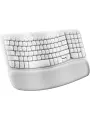 Беспроводная клавиатура Logitech WAVE KEYS, эргономичная, белый