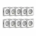 Розетка Schneider Electric Atlas Design, модель ATN000143, 10 штук