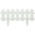 Ограждения садовые декоративные Мастер Сад Палисадник, 1.9 х 0.02 х 0.29 м, белый