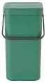 Встраиваемое мусорное ведро Sort & Go (16 л), Темно-зеленый, 129827