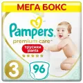 Подгузники-трусики Pampers Prem Care 3 6-11кг 96шт