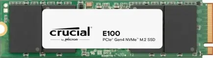Накопитель SSD Crucial E100, 1Tb, PCIe 4.0 x4, M.2 2280, NVMe, R/W 5000/4500