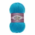 Пряжа ALIZE Cotton gold, бирюза - 16, 55% хлопок, 45% акрил, 5 мотков, 100 г, 330 м.