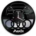 Часы из винила Redlaser Audi, Ауди, Кольца ауди, значок ауди VW-10401-2