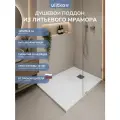 Поддон для душа 120х90 см. Ulitka Лава/Lava литьевой мрамор, цвет белый