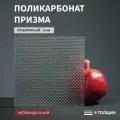 Монолитный поликарбонат, 3 мм, 1200х2050 мм, Прозрачный, с тиснением Призма, светорассеивающий, В рулоне
