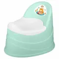Горшок детский для мальчика и девочки от года пластиковый, со съемной чашей, спинкой, высокий