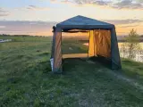 Шатер тент беседка с москитной сеткой 1628D для дачи, сада, огорода и кемпинга, зеленый