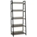 Стеллаж на металлокаркасе BRABIX LOFT SH-003, 600х350х1500 мм, 5 полок, цвет дуб антик, 641235