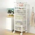 Стеллаж кухонный, для фруктов и овощей, 4 слоя, углеродистая сталь