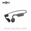 SHOKZ OpenMove S661- Открытые спортивные наушники Bluetooth - Беспроводные наушники с костной проводимостью - Бег и упражнения против пота, с наклейками