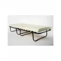Раскладушка Фабрика-Раскладушек Тайм, с матрасом, полимерное покрытие, черный, 200x80