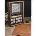 Камни для виски, подарочный набор, коричневый,10 шт/охлаждающие камни для виски/кубики для охлаждения напитков/кубики стеатит/подарок парню/мужчине/папе подарок