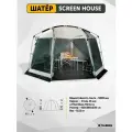 Шатер тент туристический Talberg SCREEN HOUSE SAHARA, цвет: серый, без шторок, усиленный каркас, для кемпинга, рыбалки, дачи