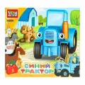 Конструктор с большими кубиками: Синий Трактор с собакой, 5 дет. Город Мастеров 10024-GK (48)