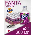 Fanta Grape, 0.3 л, 24 шт, металлическая бутылка (газированный напиток Фанта Виноград, жб, Япония)