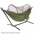 Гамак подвесной SJ-A18-6 с антимоскитной сеткой, 260х150 см, нейлон, зеленый