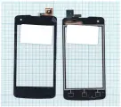 Сенсорное стекло (тачскрин) для Highscreen Spark 2 черное