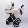 Коляска детская Peppy Monaco 2 в 1 GP Beige (бежевый), рама беж, шлифованный алюминий