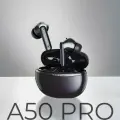 Беспроводные TWS наушники A50 PRO Черные с шумоподавлением ANC для iPhone/Android сенсорные