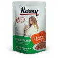 Karmy STERILIZED, влажный корм для стерилизованных кошек и кастрированных котов, Телятина в соусе, 80 гр * 24 шт