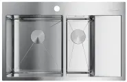 Кухонная мойка OMOIKIRI Akisame 78-2-IN-L 78х51см нерж. сталь/нержавеющая сталь