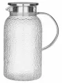 Кувшин Agness Монблан, для напитков, 1,85 л, стеклянный, с крышкой