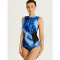 Купальник ортопедический после мастэктомии 5083 Madonna размер 56 (164-112-118) волна/синий