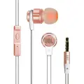 JBL T180 A Проводные наушники-вкладыши с микрофоном, розовое золото / pink gold