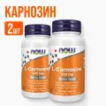 NOW L-карнозин в капсулах 500 мг, 2 упаковки по 50 капсул