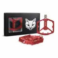 Педали велосипедные 3 промподшипника алюминиевые - JETCAT - Sport 112 - красные (взрослые для горного велосипеда)