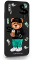 Черный силиконовый чехол MustHaveCase для iPhone XS Max Tony Bear/ Мишка Тони для Айфон 10С Макс