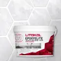 Эпоксидная затирка-клей LITOKOL EpoxyElite E.100 Супербелый 2 кг