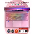 Игровой ноутбук N95, с Windows 10, 16ГБ RAM, 512ГБ SSD, IPS, розовый， Ноутбук в Подарке для Ученика с Большим Значением