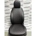 Комплект чехлов Лайт для Chevrolet Lanos / Daewoo Lanos (Sens) / ZAZ Chance 02-17г. Экокожа, ромб черный красная строчка