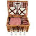 Корзина для пикника Ариадна (на 4 персоны), натуральная лоза