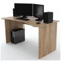 Геймерский компьютерный стол, письменный стол SURF 1400 Дуб Сонома, 140*71,6 см.