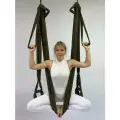 Гамак для йоги YoGuru Stretch Maxfull широкий 1,8 м с ручками и мягкими вставками для спорта, фитнеса, антигравити, растяжки, шпагата, релакса, для взрослых