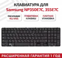 Клавиатура (keyboard) V134302BS1 для ноутбука Samsung NP350E7C, NP350E7C-A02RU, NP350E7C-A03RU, NP350E7C-A04RU, черная рамка черная